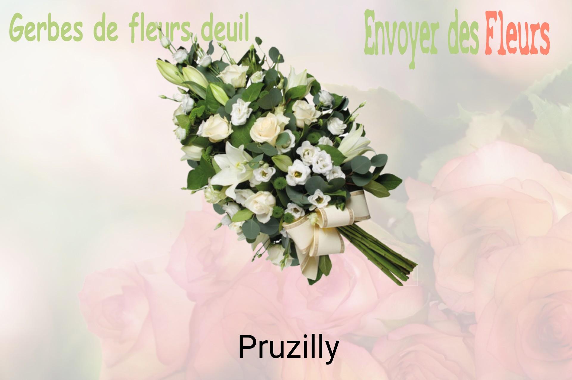 Gerbe de fleurs de deuil livrée à Pruzilly
